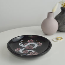 Load image into Gallery viewer, Personalised Celestial Snake &amp; Floral Jewellery Dish
