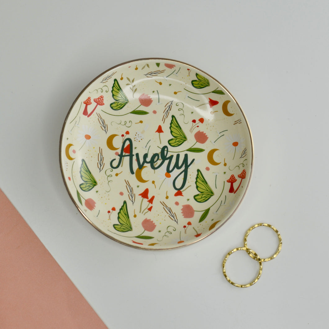 Personalised Fairy Garden Jewellery Dish