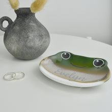 Load image into Gallery viewer, Personalised Frog jewellery and trinket dish
