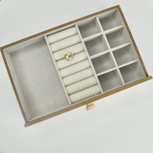 Load image into Gallery viewer, Personalised Modern White jewellery Box - Large
