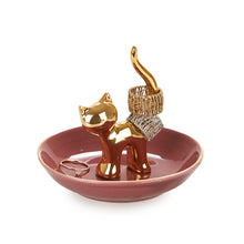 Load image into Gallery viewer, Red Cat Jewellery and trinket Dish

