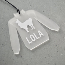 Load image into Gallery viewer, Personalised Llama Christmas Jumper Bauble - Not a Jewellery Box
