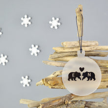Load image into Gallery viewer, Personalised Bear Christmas Decoration - Not a Jewellery Box
