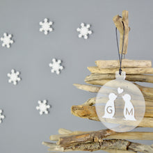 Load image into Gallery viewer, Personalised Penguin Christmas Tree Decoration - Not a Jewellery Box
