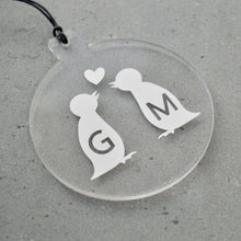 Load image into Gallery viewer, Personalised Penguin Christmas Tree Decoration - Not a Jewellery Box
