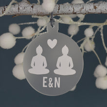 Load image into Gallery viewer, Personalised Buddha Christmas Tree Decoration - Not a Jewellery Box
