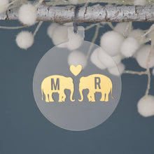Load image into Gallery viewer, Personalised Elephant Christmas Bauble - Not a Jewellery Box
