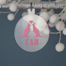 Load image into Gallery viewer, Personalised Kangaroo Christmas Bauble - Not a Jewellery Box
