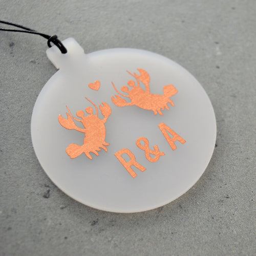 Personalised Lobster Christmas Bauble - Not a Jewellery Box