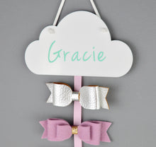 Load image into Gallery viewer, Colourful Cloud Hair Bow Holder - Not a Jewellery Box
