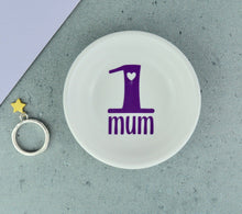 Load image into Gallery viewer, Mini Ring Dish -  No1 Mum - Not a Jewellery Box
