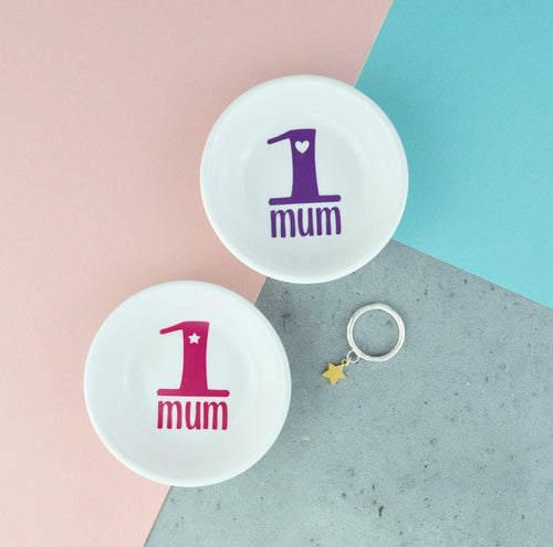 Mini Ring Dish -  No1 Mum - Not a Jewellery Box
