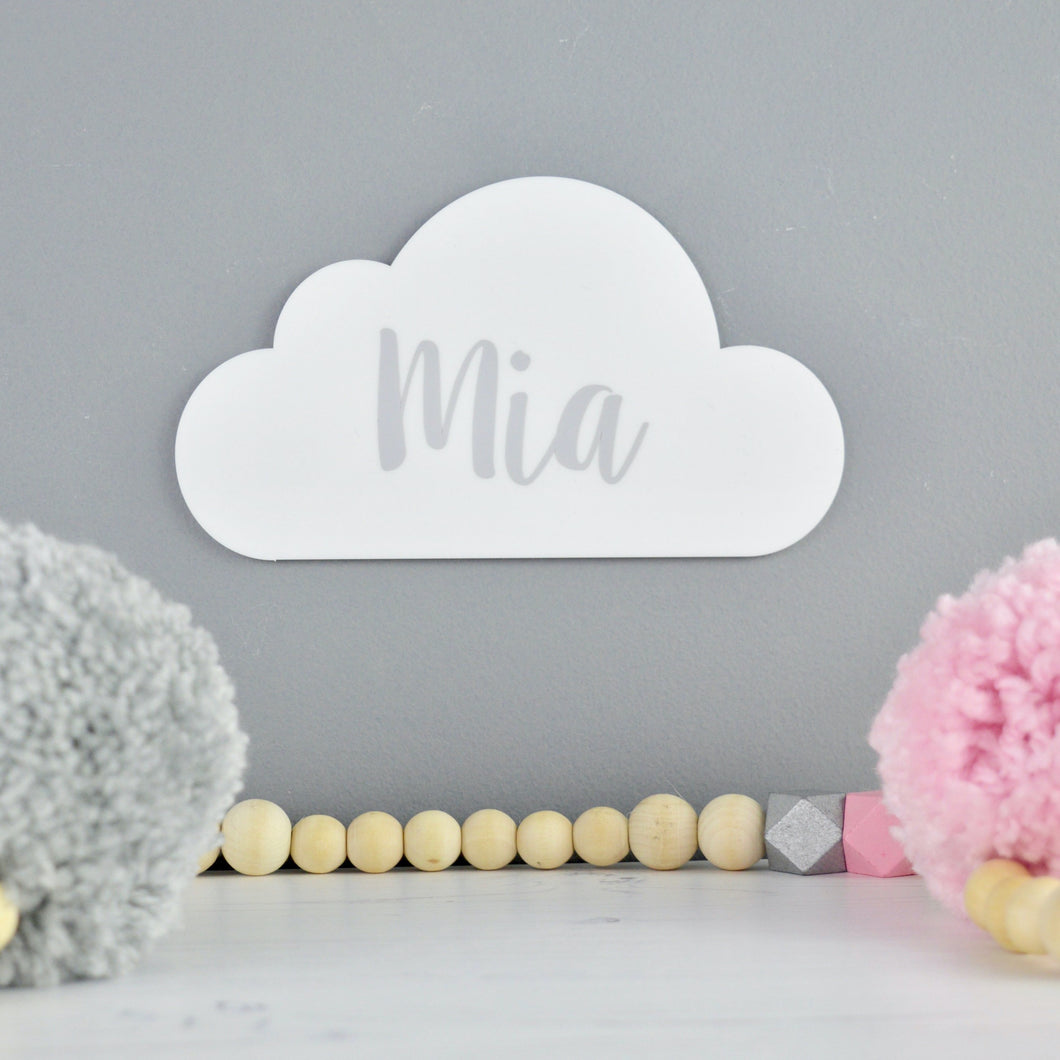 Colourful Cloud Personalised Door Sign - Not a Jewellery Box
