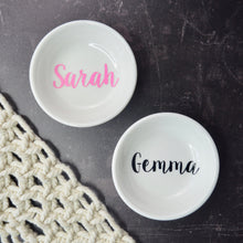 Load image into Gallery viewer, Personalised Mini Jewellery Dish -  Script - Not a Jewellery Box
