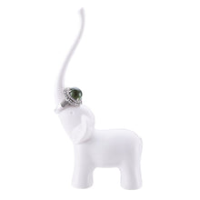 Load image into Gallery viewer, Elephant Ring Display Stand - White - Not a Jewellery Box

